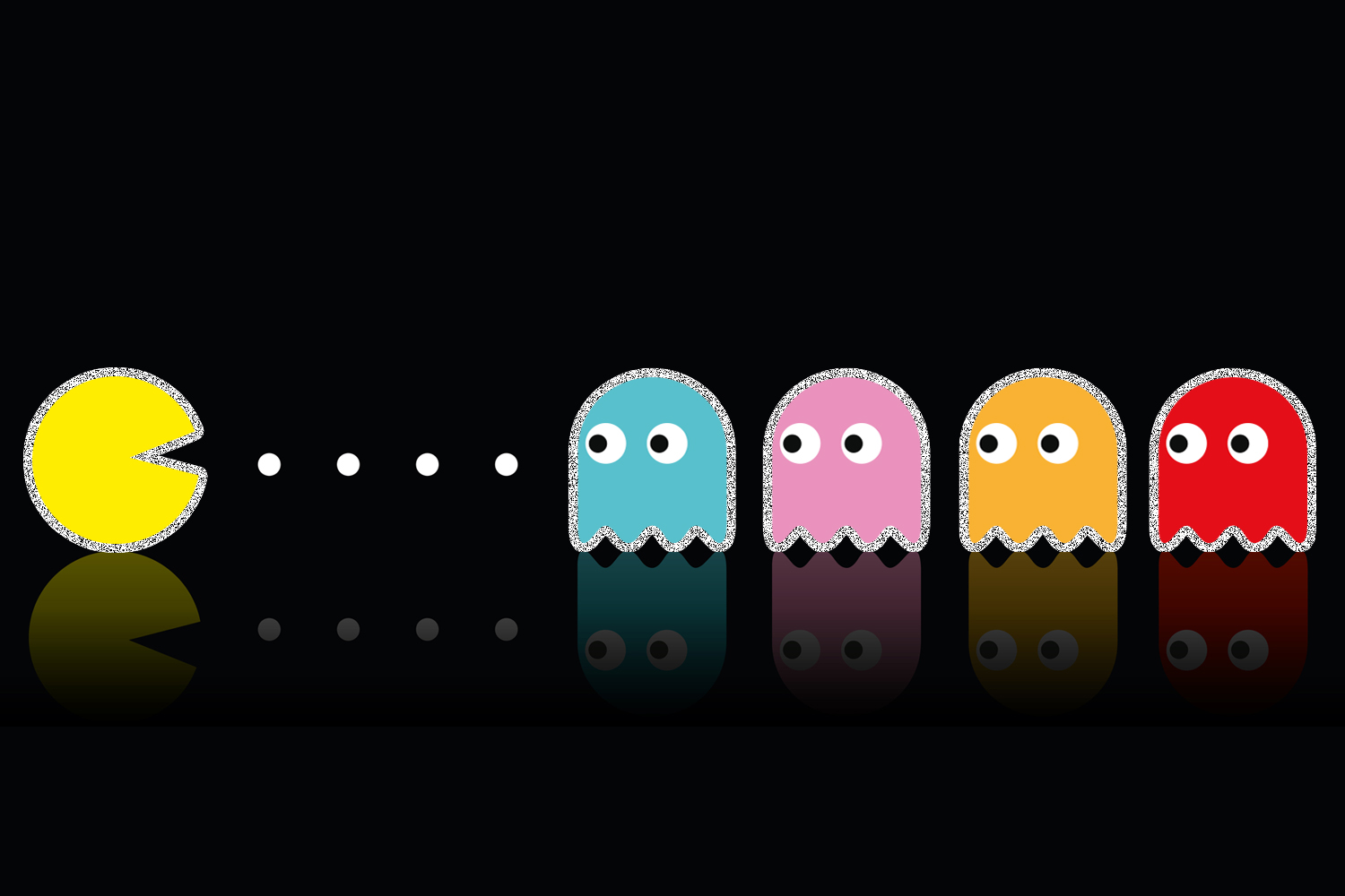 Image of Pacman eating dots